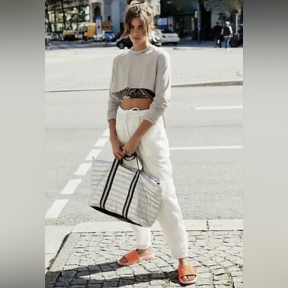 NWT Free People Movement Tell Me About It Jogger Wind Pants in White